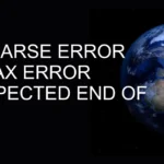 Parse Error Syntax Error Unexpected End of File